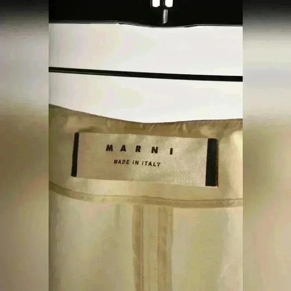 MARNI SS17 Beige Ecru Cotton Poplin Unlined Lightweight Trench 42EU Medium Italy - Picture 7 of 11